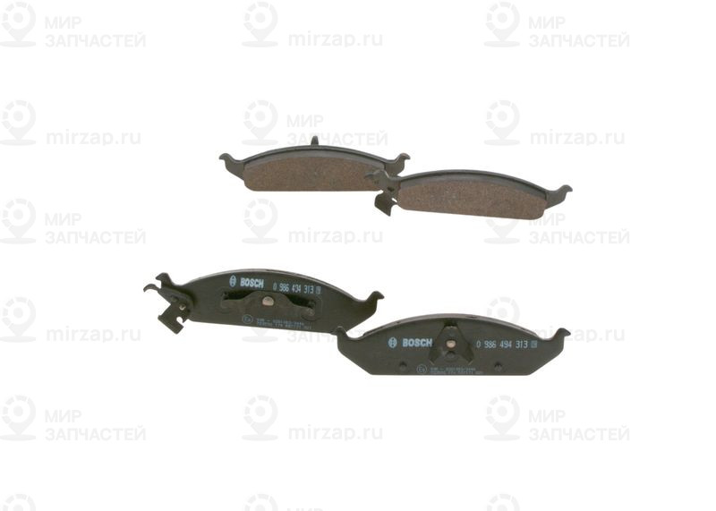 Комплект тормозных колодок, дисковый тормоз BOSCH 0986494313