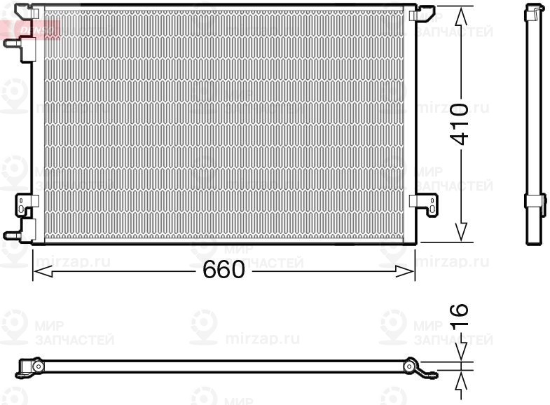 Конденсатор, кондиционер DENSO DCN20045