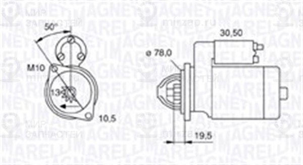 Стартер MAGNETI MARELLI 063721158010