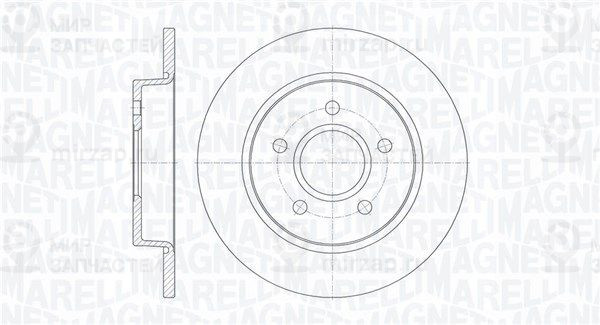 Тормозной диск MAGNETI MARELLI 361302040107