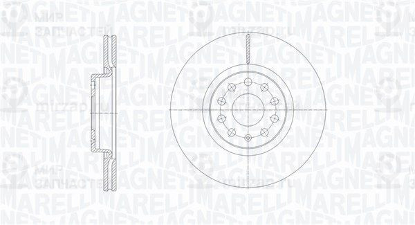 Тормозной диск MAGNETI MARELLI 361302040126