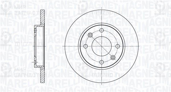 Тормозной диск MAGNETI MARELLI 361302040147