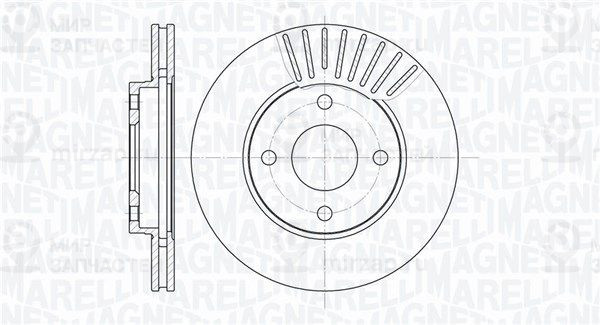 Тормозной диск MAGNETI MARELLI 361302040206