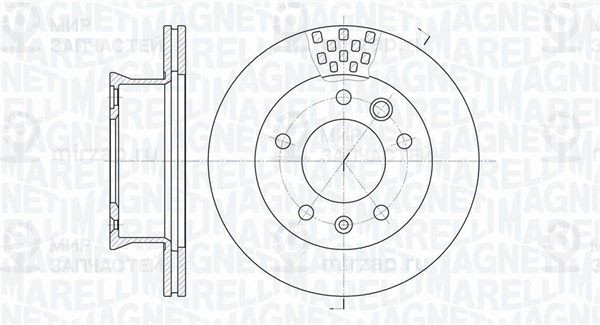 Тормозной диск MAGNETI MARELLI 361302040216