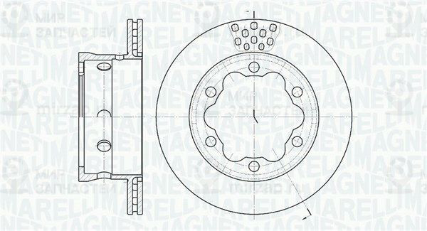 Тормозной диск MAGNETI MARELLI 361302040298