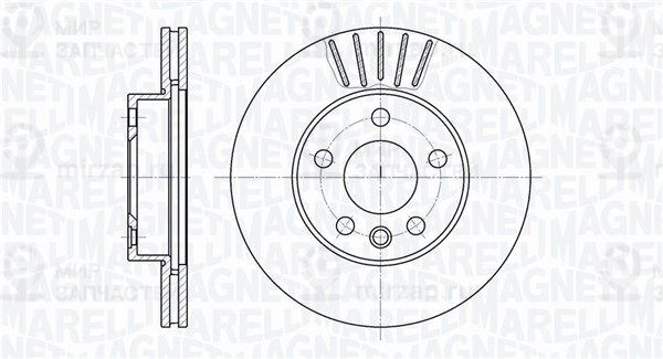 Тормозной диск MAGNETI MARELLI 361302040324