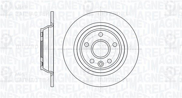 Тормозной диск MAGNETI MARELLI 361302040337