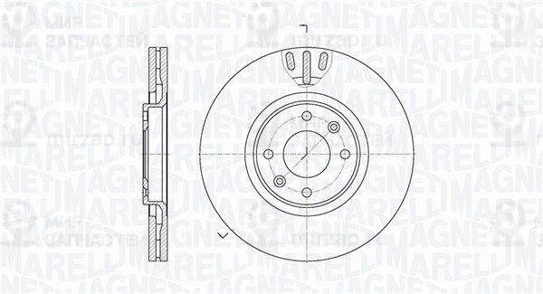 Тормозной диск MAGNETI MARELLI 361302040502