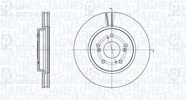Тормозной диск MAGNETI MARELLI 361302040584