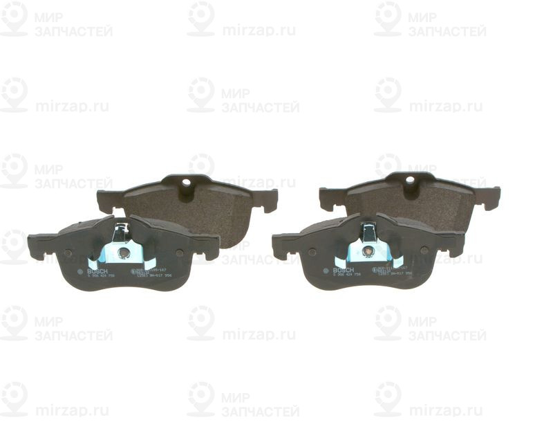 Комплект тормозных колодок, дисковый тормоз BOSCH 0986424758