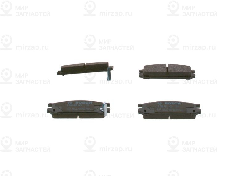 Комплект тормозных колодок, дисковый тормоз BOSCH 0986461143