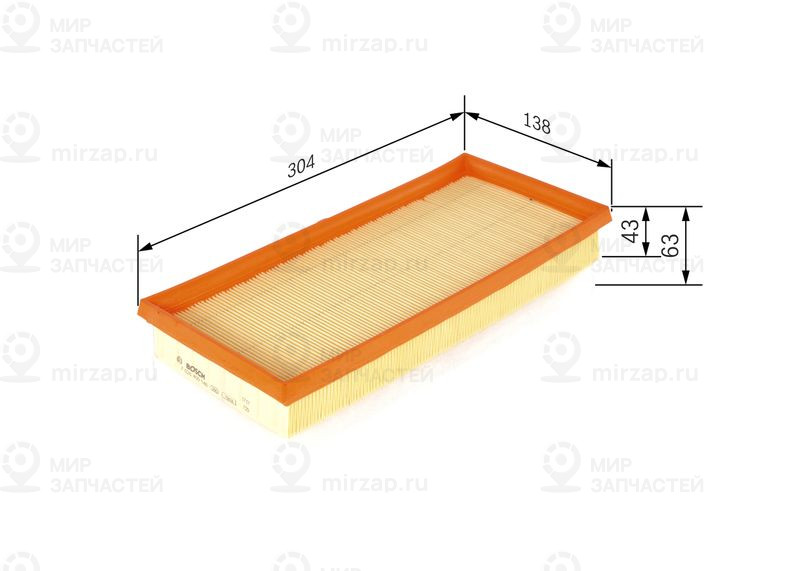 Воздушный фильтр BOSCH F026400140