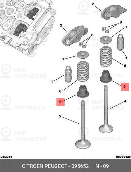 Запчасть PSA 095652