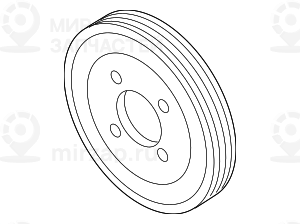 ременный шкив
 BMW 11517506667