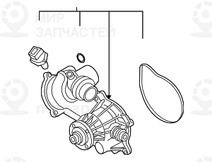 Насос ож, механический
 BMW 11517586780
