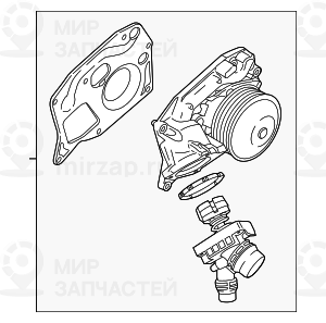 Kьhlmittelpumpe Mit Thermostat
 BMW 11517643930