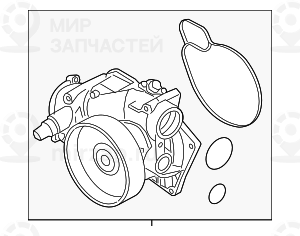 K?hlmittelpumpe Mechanisc
 BMW 11518074234