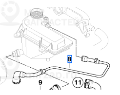 водяной шланг
 BMW 11531439123