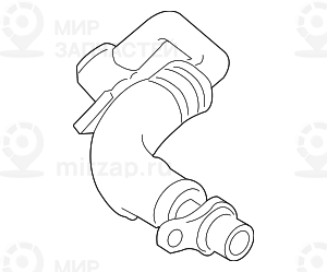 Возвр.трубопровод охлаждения турбонагн.
 BMW 11537563707