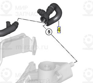 Шланг теплообменник-возвр.трубопровод
 BMW 11537800092
