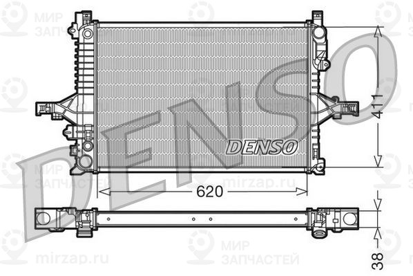 Радиатор, охлаждение двигателя DENSO DRM33066