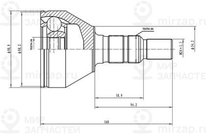 Запчасть AYWIPARTS AW1510726