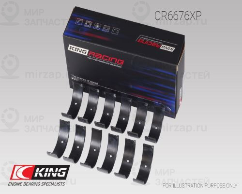 Шатунный подшипник KING CR6676XP