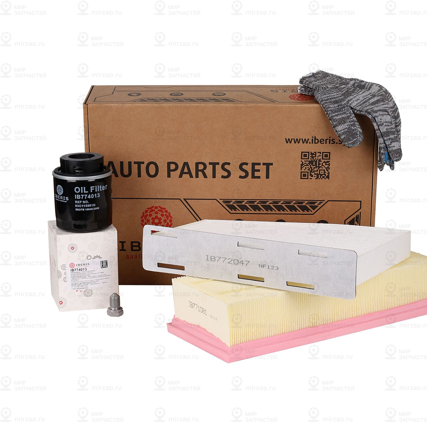 К-Т Фильтров Vw Tiguan 1 (5N1, 5N2) (1,4Tsi) (150 Л.с.), Ib774013, Ib771081, Ib7 Iberis IB770042KIT