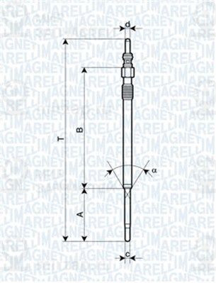 Свеча накаливания MAGNETI MARELLI 062900060304