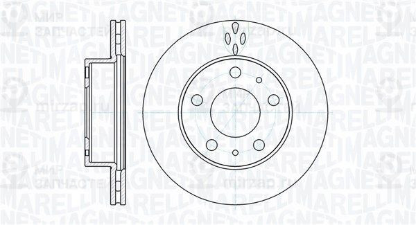Тормозной диск MAGNETI MARELLI 361302040166