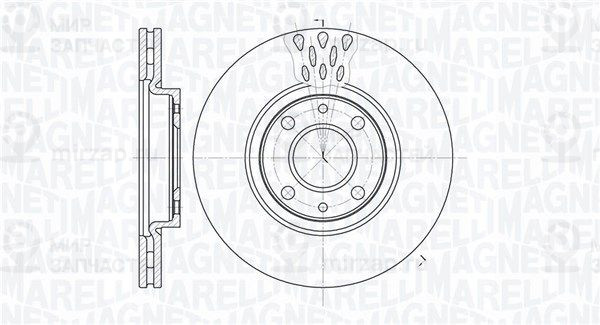 Тормозной диск MAGNETI MARELLI 361302040238