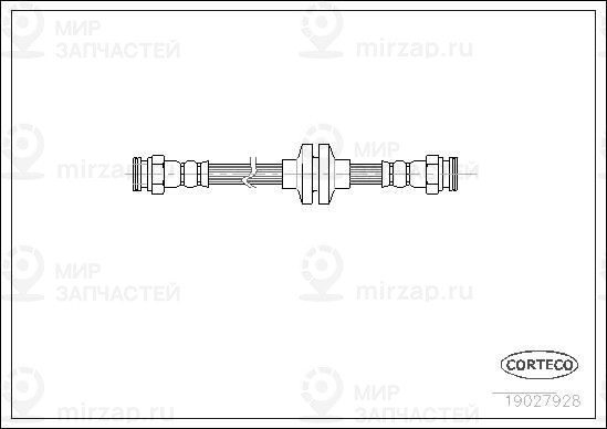Тормозной шланг CORTECO 19027928