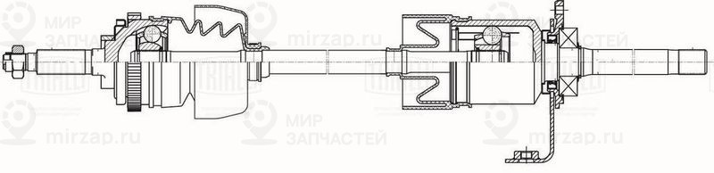 Приводной вал TRIALLI AR857