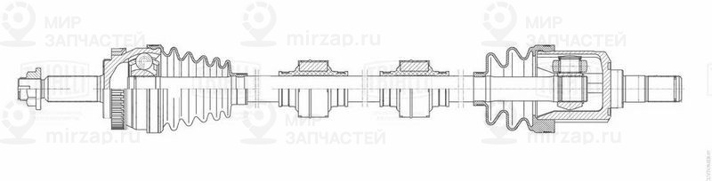 Приводной вал TRIALLI AR993