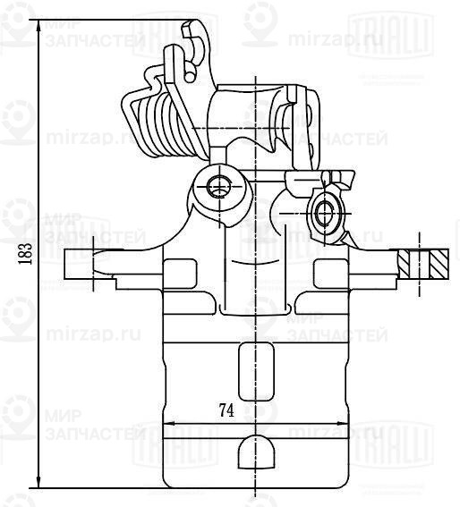 Тормозной суппорт TRIALLI CF208601