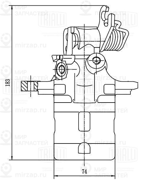 Тормозной суппорт TRIALLI CF208602