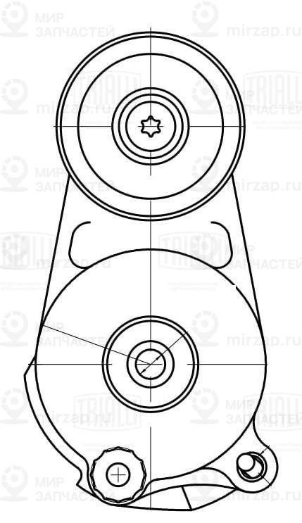 Натяжитель ремня, клиновой зубча TRIALLI CM5712