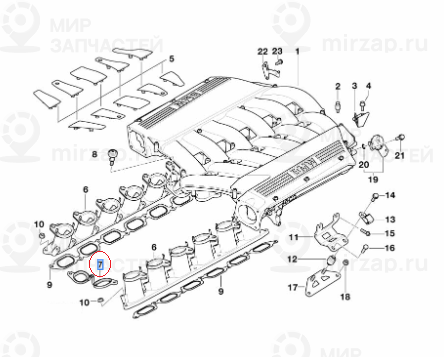 Профильная прокладка
 BMW 11611440321