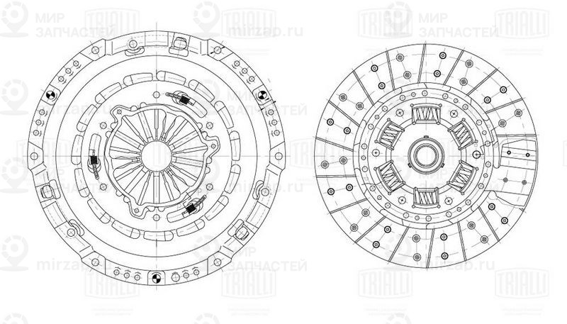 Комплект сцепления TRIALLI FR1113
