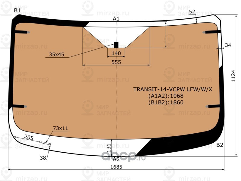 Запчасть XYG TRANSIT14VCPWLFWWX