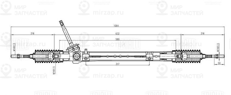 Рулевой механизм TRIALLI CR0902