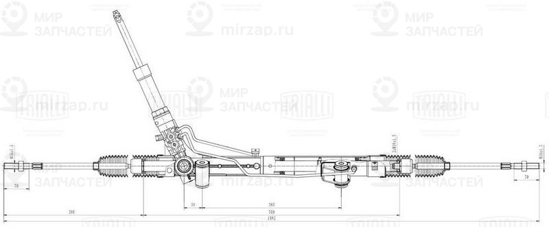 Рулевой механизм TRIALLI CRS1028
