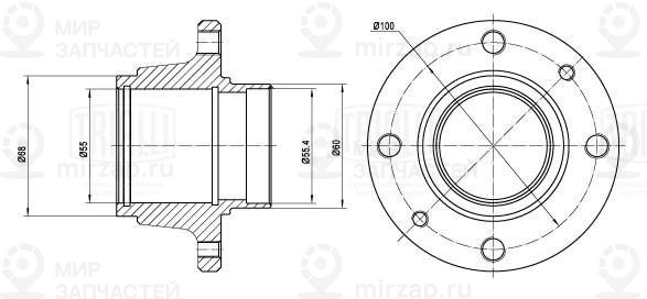 Ступица колеса TRIALLI MR0107