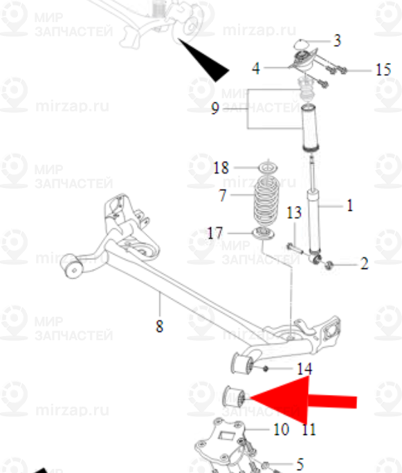 Запчасть CHERY 202000516AA