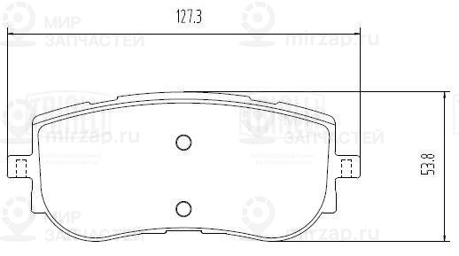 Комплект тормозных колодок, дисковый тормоз TRIALLI PF4448