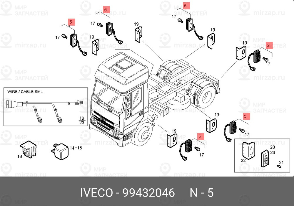 Запчасть IVECO 99432046