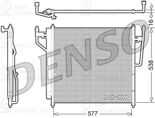 Конденсатор, кондиционер DENSO DCN46017