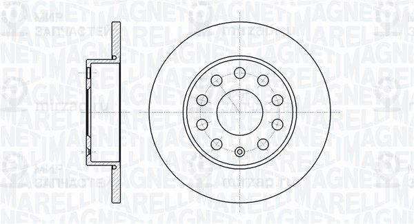 Тормозной диск MAGNETI MARELLI 361302040117