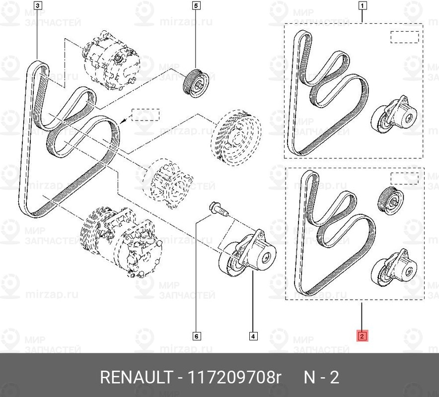 Запчасть NISSAN 117209708R