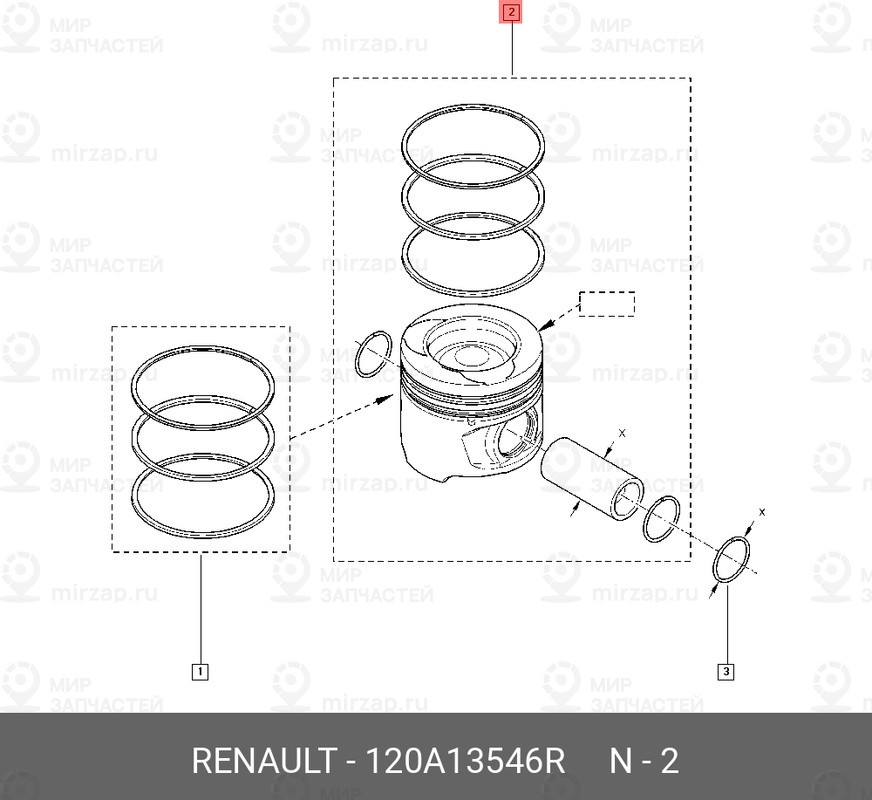 Запчасть NISSAN 120A13546R